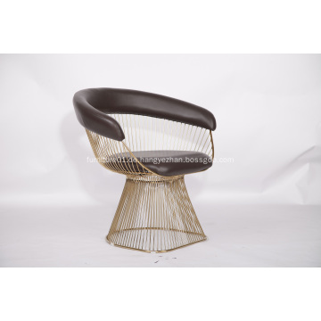 Leder Warren Platner Moderner Essstuhl